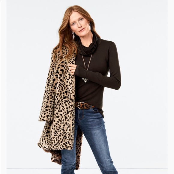 cabi leopard coat